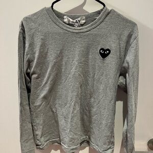 Comme des Garçon Grey Long Sleeve Size Medium